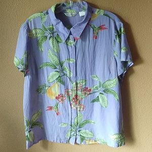 Tommy Bahama women's sz 16 Hawaiian shirt Top